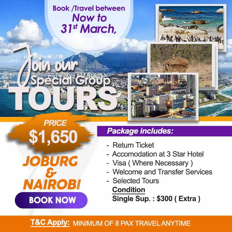 Nairobi & Joburg Special Group Tour